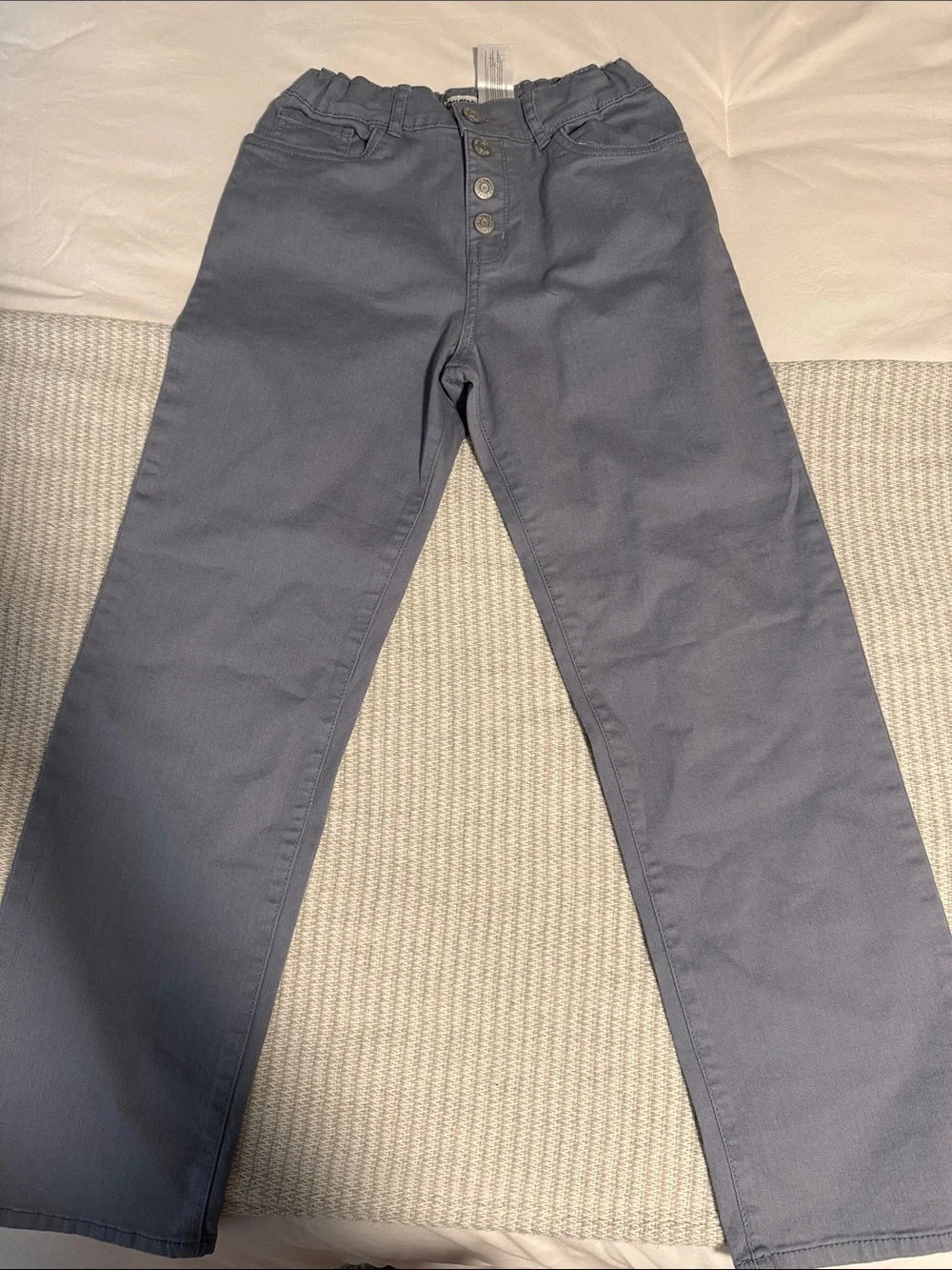 OshKosh B'gosh Boys' Gray Button-Fly Chino Pants